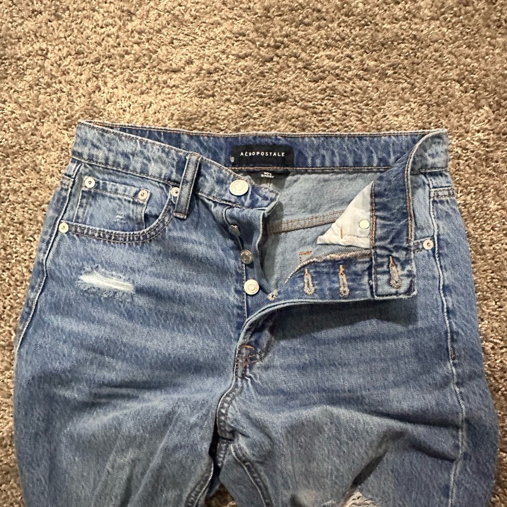 Aeropostale Light Blue Ripped Jeans